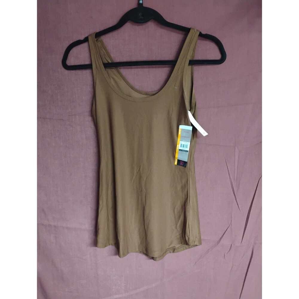 No Boundaries Womens Scoop Tank Top Shirt Medium 7-9 Brown Juniors